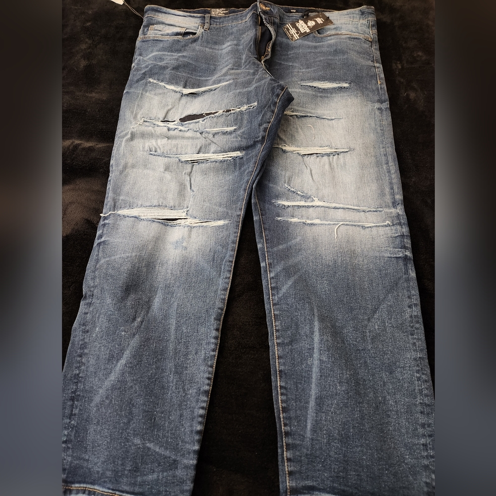 Jordan Craig Big Men's Aaron Cheyenne Denim Big And Tall